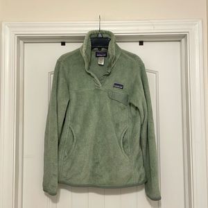 Patagonia Re-Tool Snap Fleece Sweatshirt Pullover Green XS